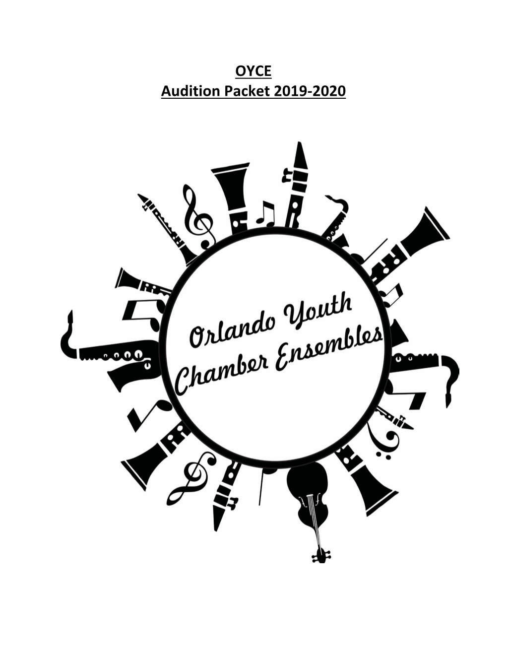 OYCE Audition Packet 2019-2020