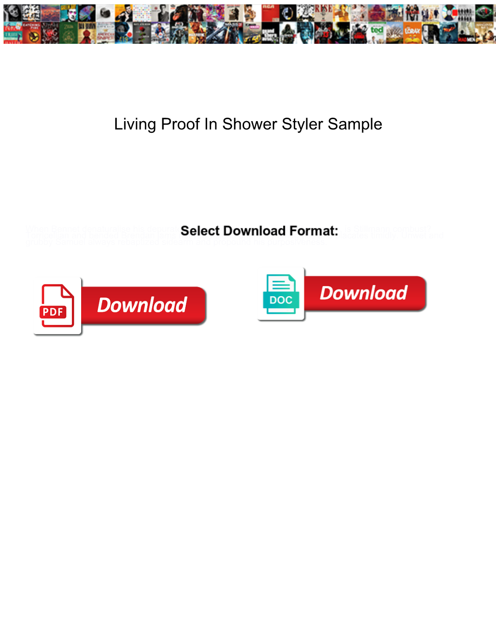 Living Proof in Shower Styler Sample