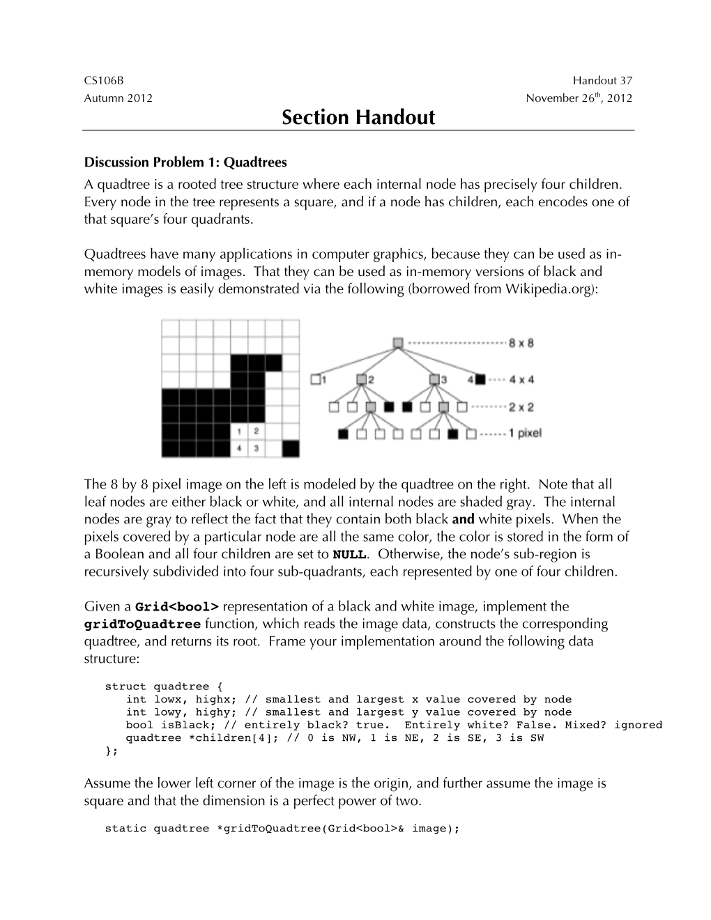 Section Handout