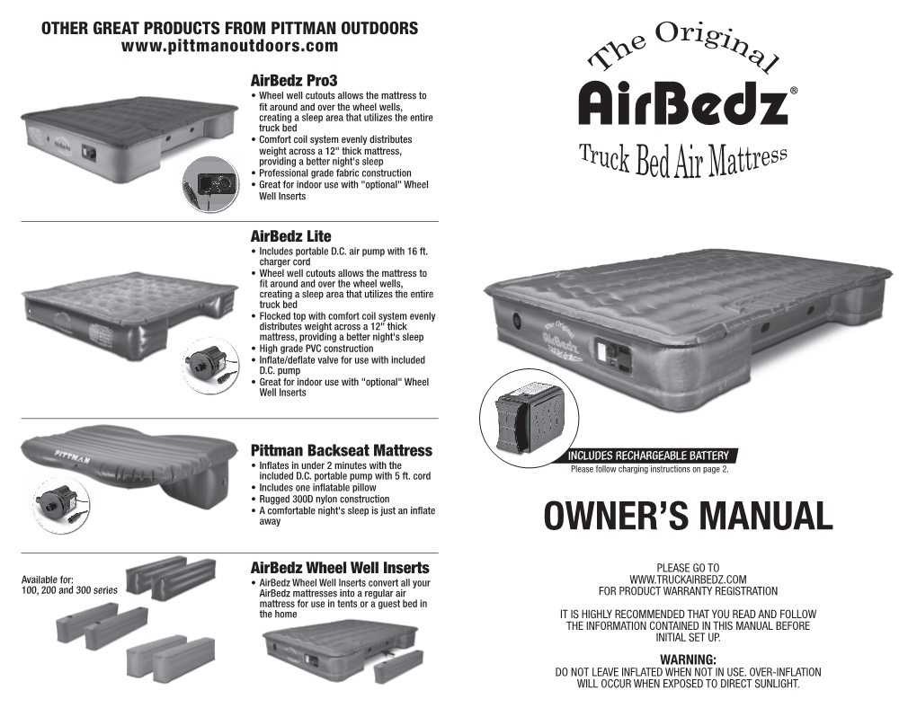 Airbedz Owners Manual 2017
