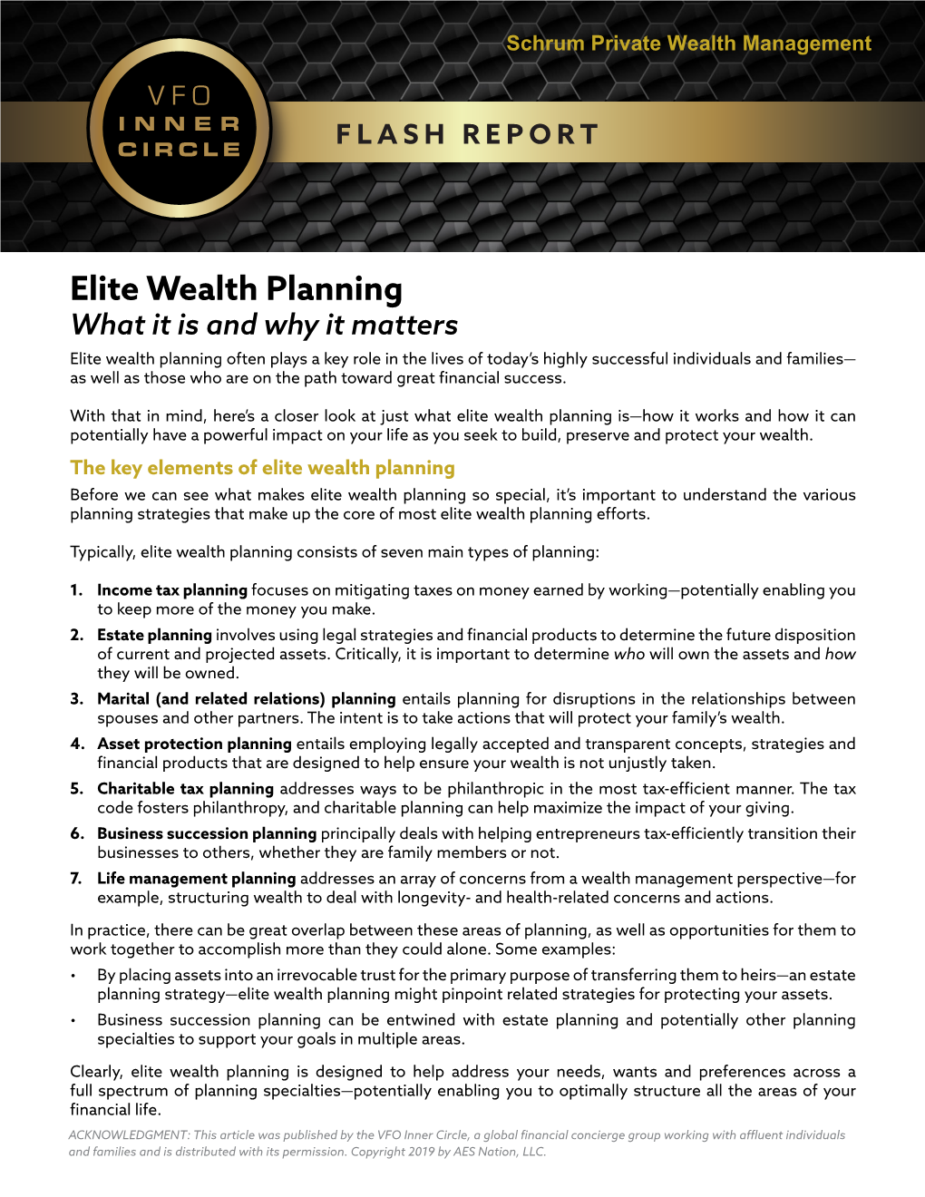Elite Wealth Planning