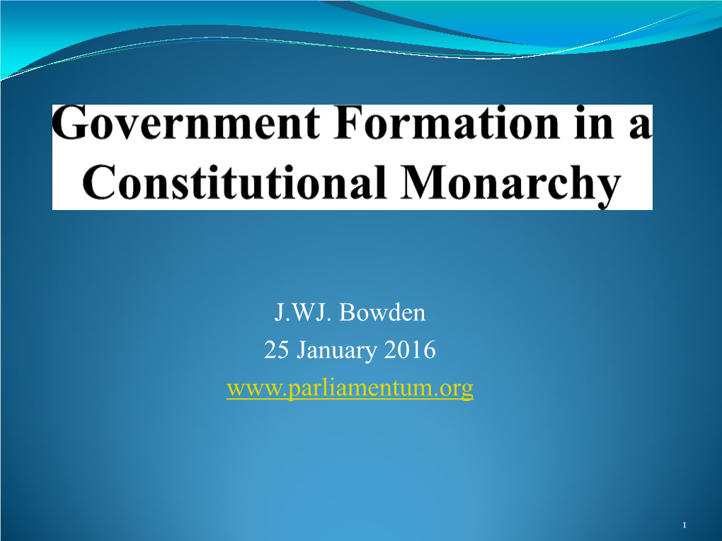 Government Formation