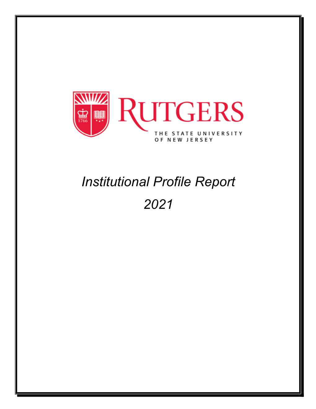 Institutional Profile Report 2020