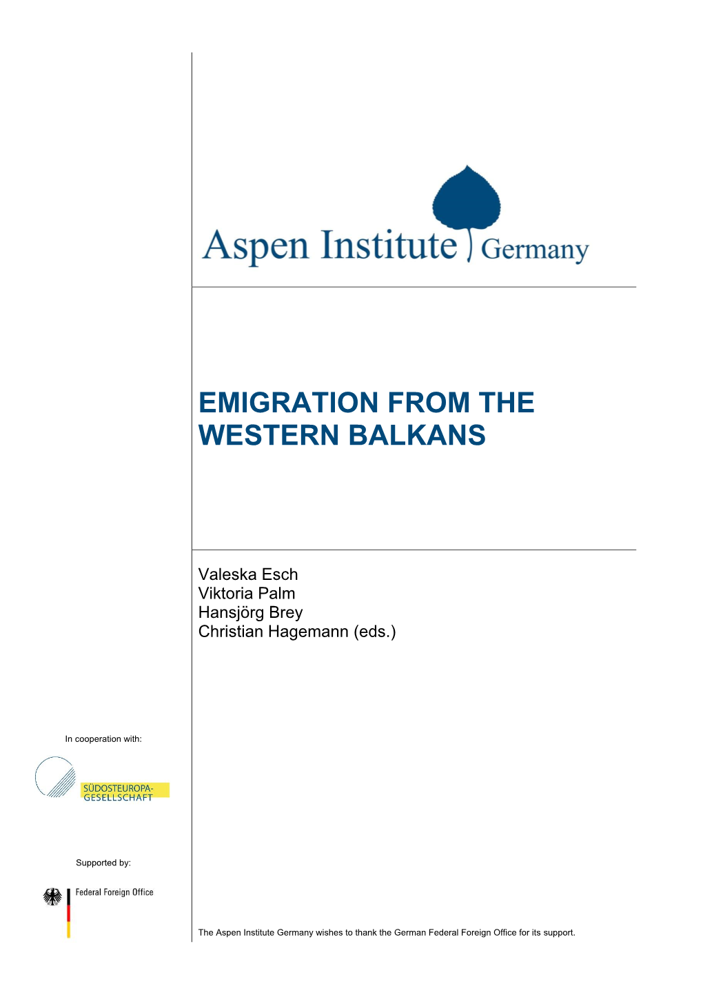 Emigration from the Western Balkans