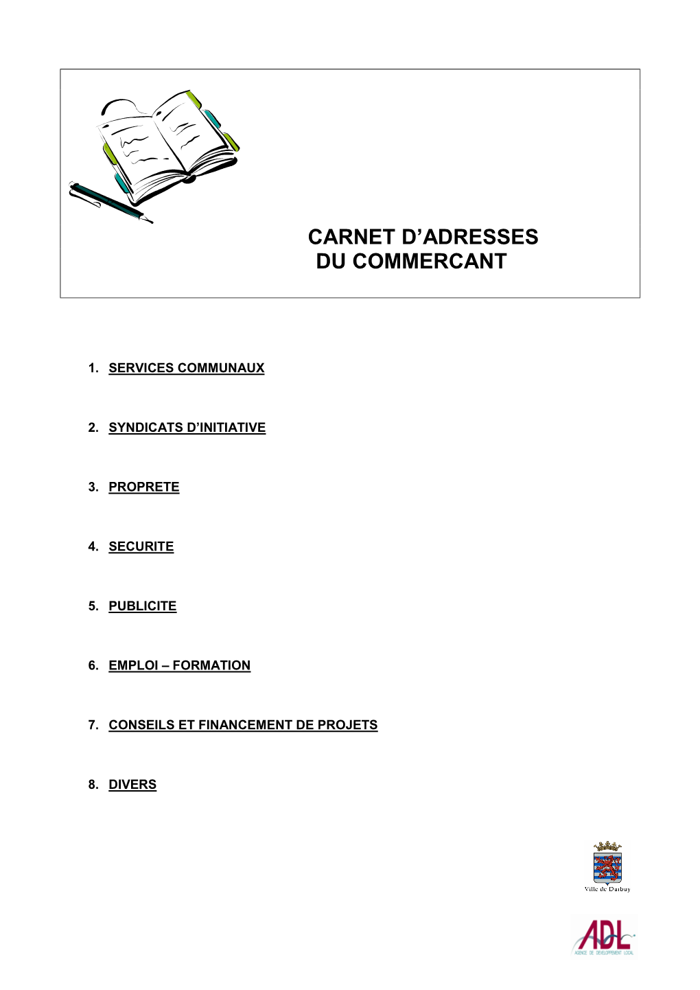 Carnet D'adresses Du Commercant