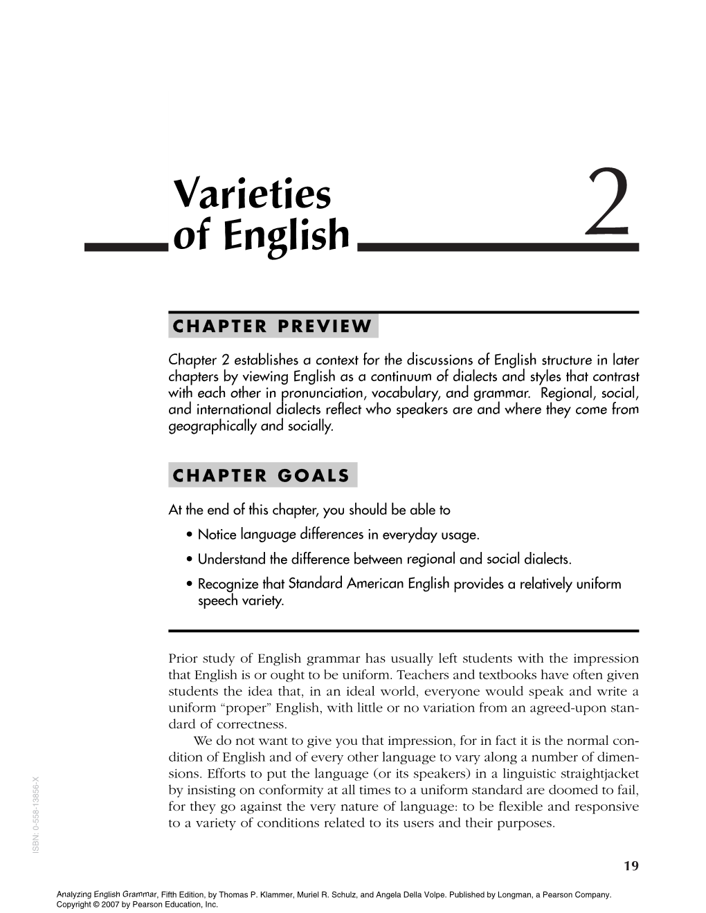 Varieties of English 2