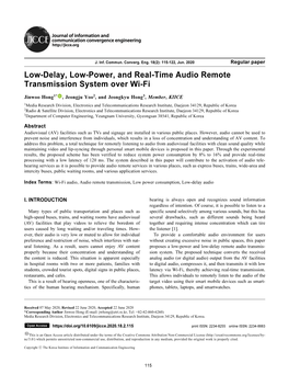 Low-Delay, Low-Power, and Real-Time Audio Remote Transmission System Over Wi-Fi