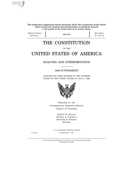 U.S. Constitution--1996 Supplement