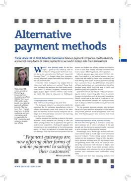 Alternative Payment Methods in General