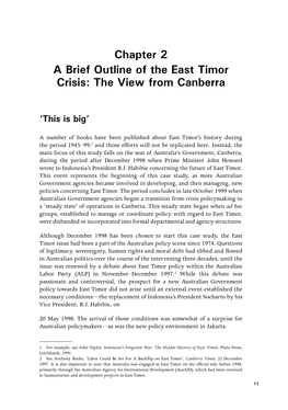 Australia and East Timor Crisis of 1999