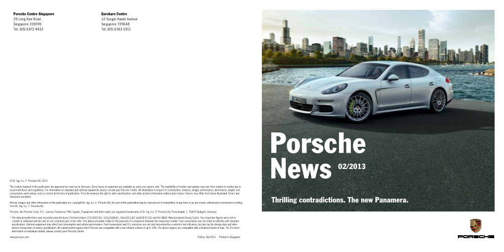 News 02/2013 Thrilling Contradictions. the New Panamera