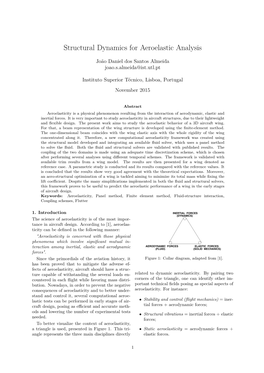 Structural Dynamics for Aeroelastic Analysis