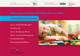 Förderung Von Familien Mit Kindern Bis Zu 3 Jahren in Neu-Hohenschönhausen