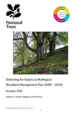 Delivering for Nature at Wallington Woodland Management Plan