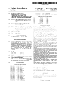 (12) United States Patent (10) Patent No.: US 8.492.576 B2 Lai Et Al