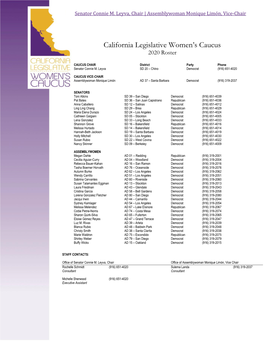 California Legislative Women's Caucus