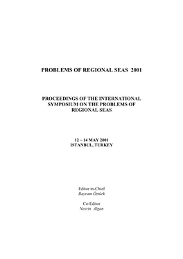 Problems of Regional Seas 2001