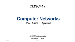 Computer Networks Prof