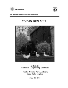 Colvin Run Mill