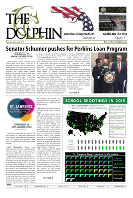 Senator Schumer Pushes for Perkins Loan Program