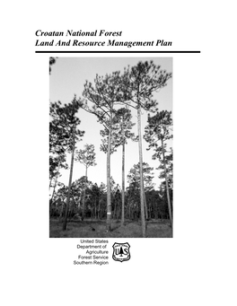 Croatan National Forest Land and Resource Management Plan