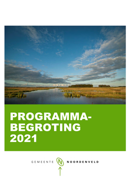 Programmabegroting 2021 Gemeente Noordenveld