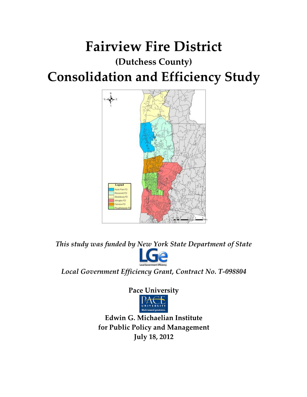 Fairview Fire District Consolidation and Efficiency Study 2012