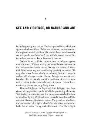 Sex and Violence, Or Nature and Art