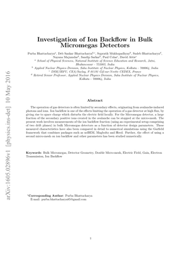 Investigation of Ion Backflow in Bulk Micromegas Detectors