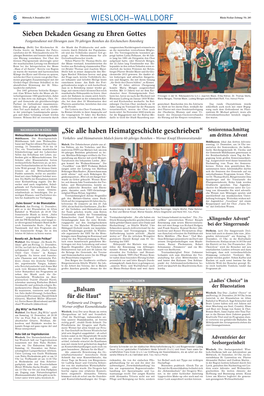 WIESLOCH−WALLDORF Rhein-Neckar-Zeitung / Nr