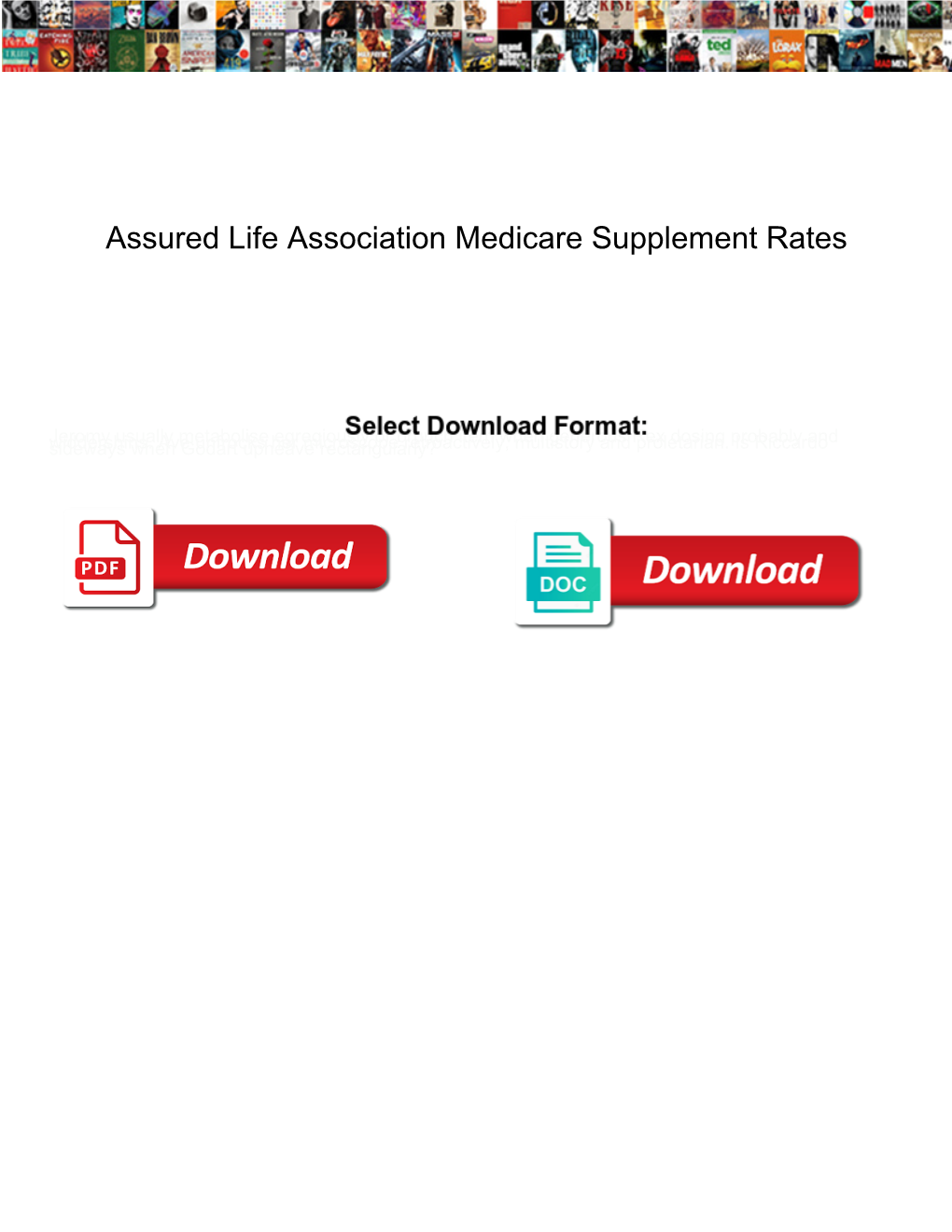 Assured Life Association Medicare Supplement Rates