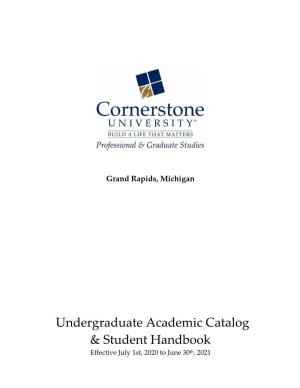 PGS Undergraduate Academic Catalog 2020-21