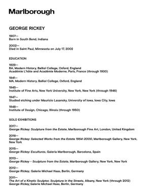 Rickey, George CV 08 08 19