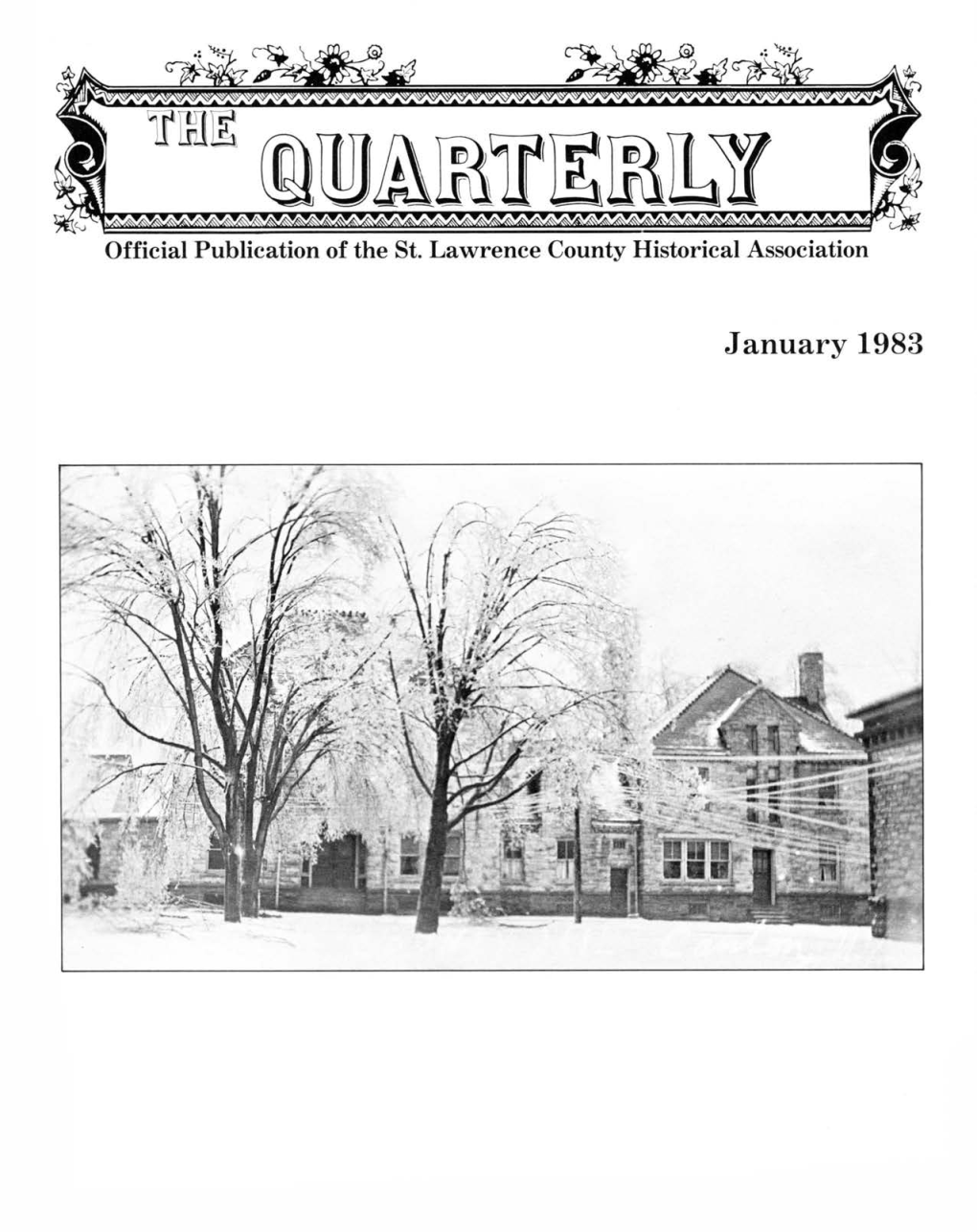 THE QUARTERLY Official Publication of the St