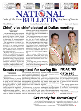 Chief, Vice Chief Elected at Dallas Meeting Scouts