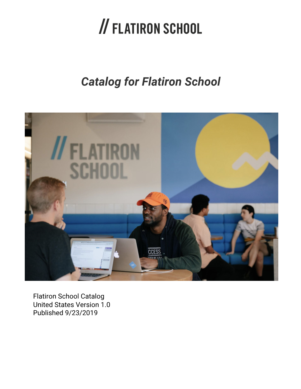 Catalog for Flatiron School