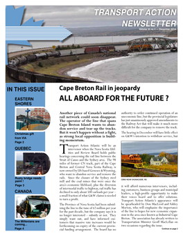 Transport Action Newsletter – Vol. 35, No. 4