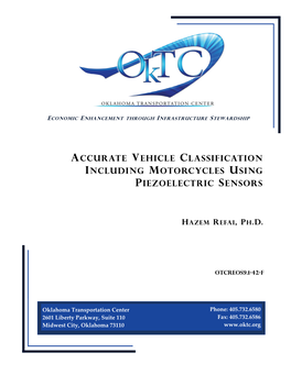 Accurate Vehicle Classification Including Motorcycles Using Piezoelectric Sensors