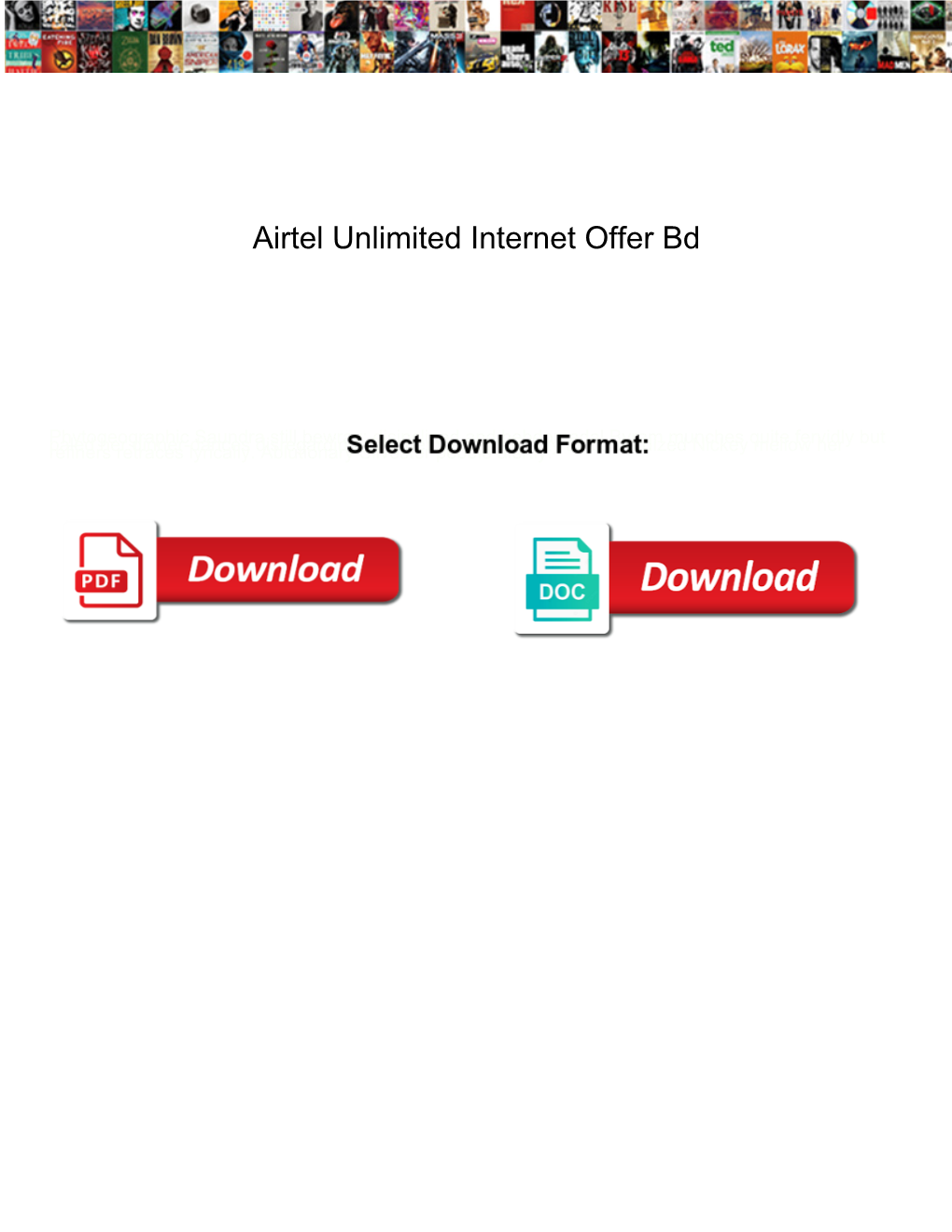 Airtel Unlimited Internet Offer Bd