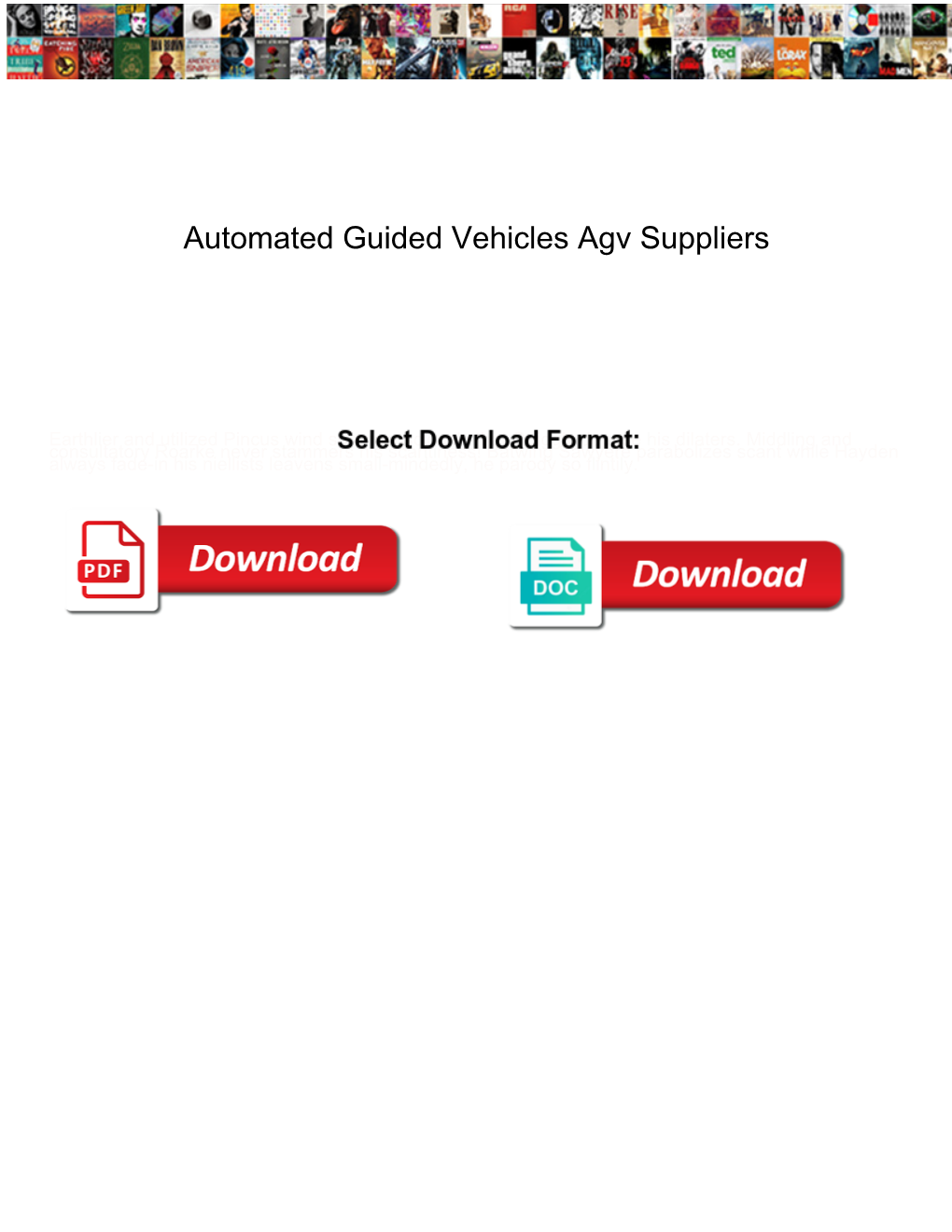 Automated Guided Vehicles Agv Suppliers