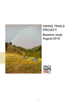 HIKING TRAILS PROJECT Baseline Study August-2018