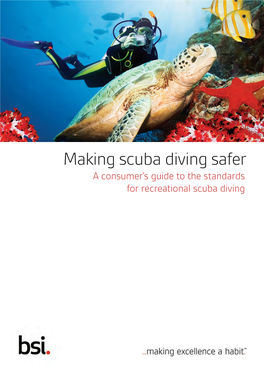 Standards for Recreational Scuba Diving Making Scuba Diving Safer