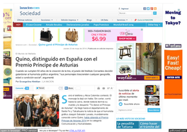 Quino, Distinguido En España Con El Premio Príncipe De Asturias