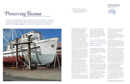 Preserving Tacomaa NEW LIFE for a HISTORIC TUNA BOAT
