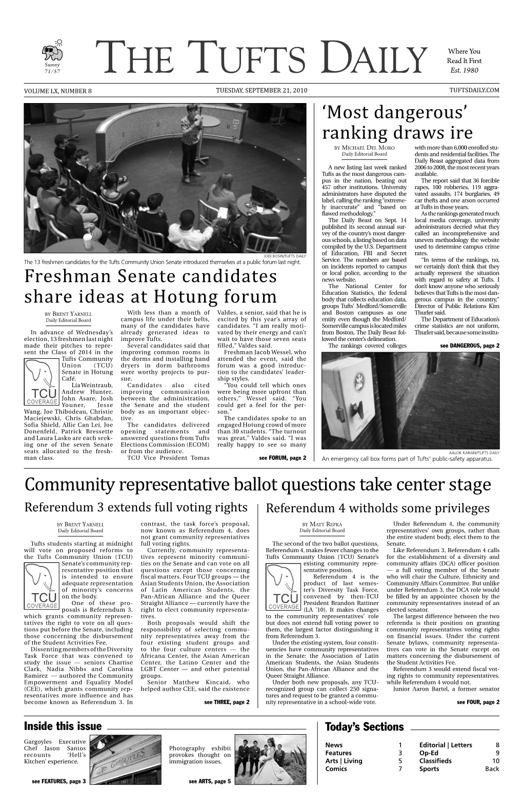 Freshman Senate Candidates Share Ideas At