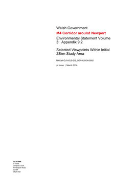 M4 Corridor Around Newport Environmental Statement Volume 3: Appendix 9.2