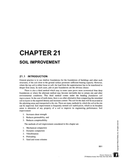 Chapter 21 Soil Improvement