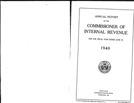 Commissioner of Internal Revenue 1940