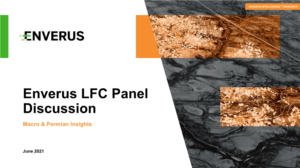 Enverus LFC Panel Discussion