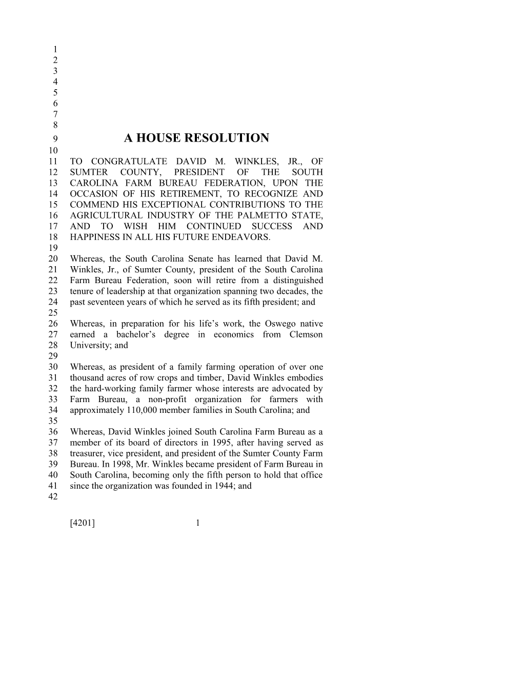 2015-2016 Bill 4201 Text of Previous Version (May 20, 2015) - South Carolina Legislature Online